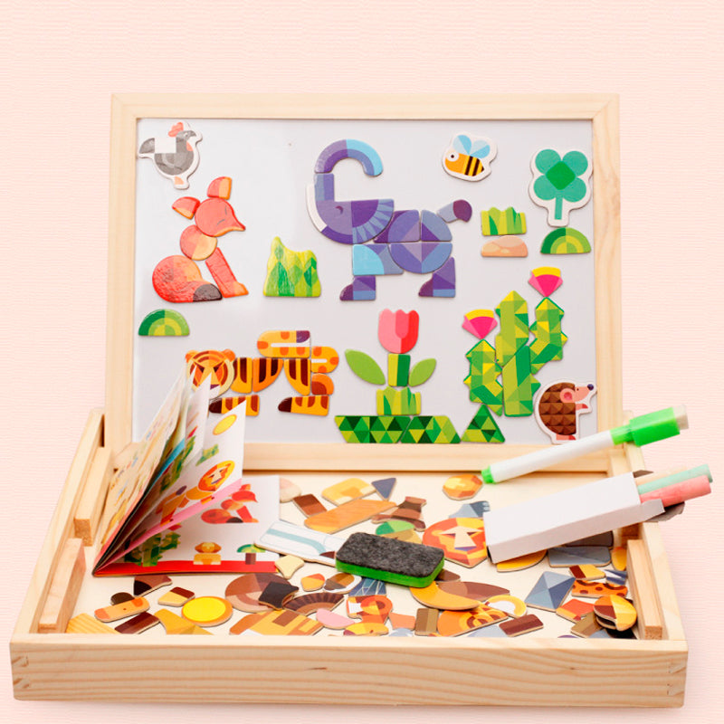 Suitcase With Figurines "Abstract Animals"