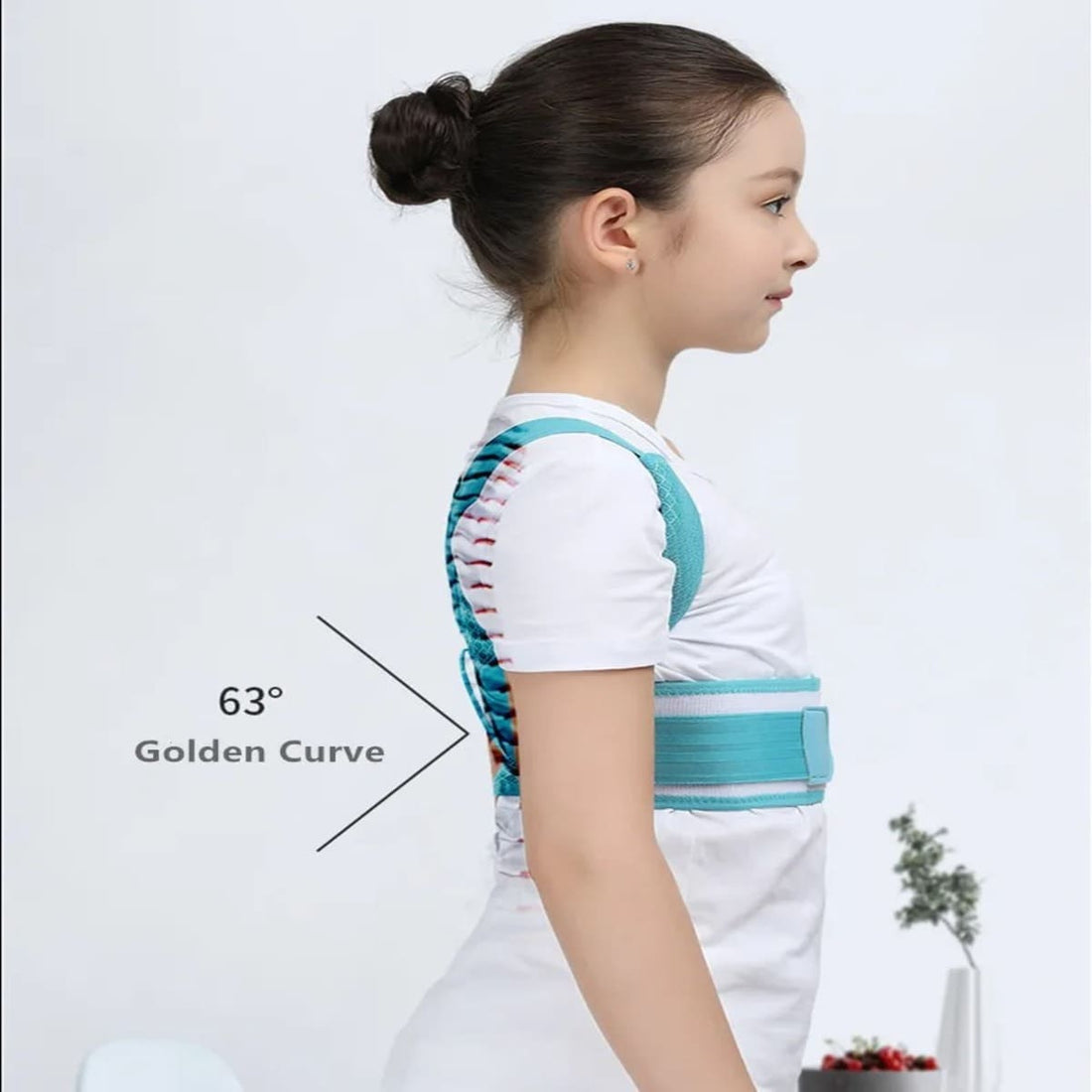 Adjustable Orthopedic Back Support for Teenagers with Posture Correction Belt Brace 343706