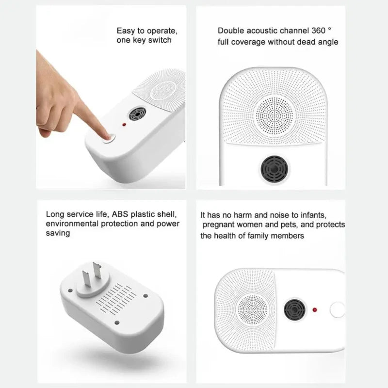 Ultrasonic Dust Mite, Bed Bug Repeller- Chemical-Free Solution