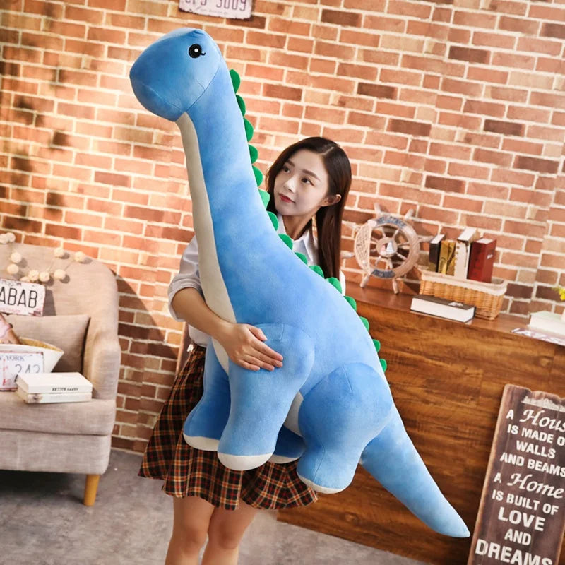 50/80 Cm Long Neck Dino Pillow Plush 3D Stuffed Animal Brachiosaurus