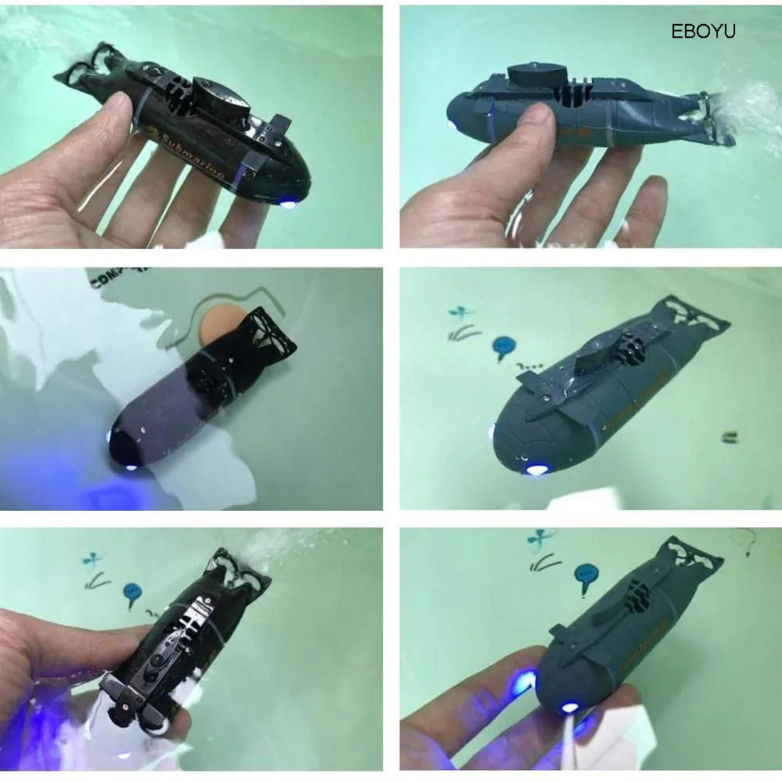 Electric Remote Control Submarine for Pool - Underwater mini Toy 1005005877195107_black