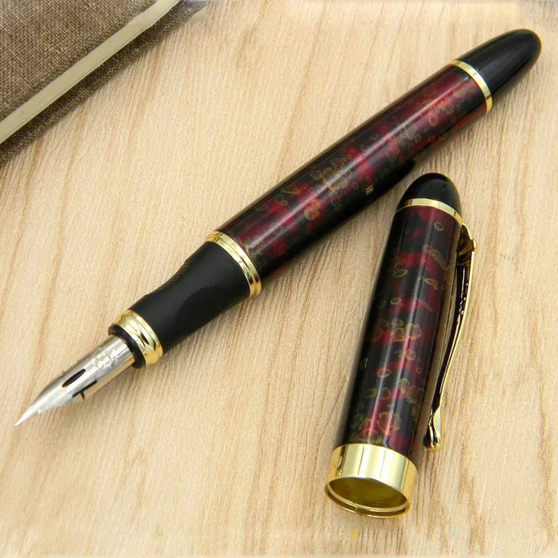 Smooth G Nib Fountain Pen for Writing - Metal Calligraphy Pen