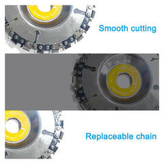 Chainsaw Wood Carving Disc for Angle Grinder - Circular Cutting Blade