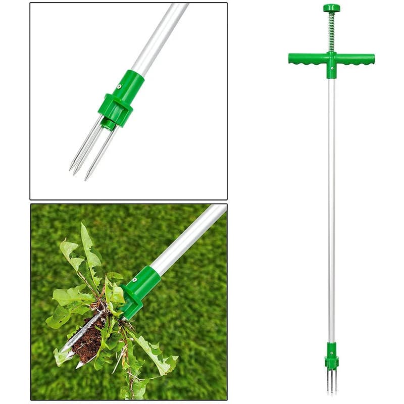 Stand Up Weed Remover Tool for Garden - Long Handle, No Bend Puller