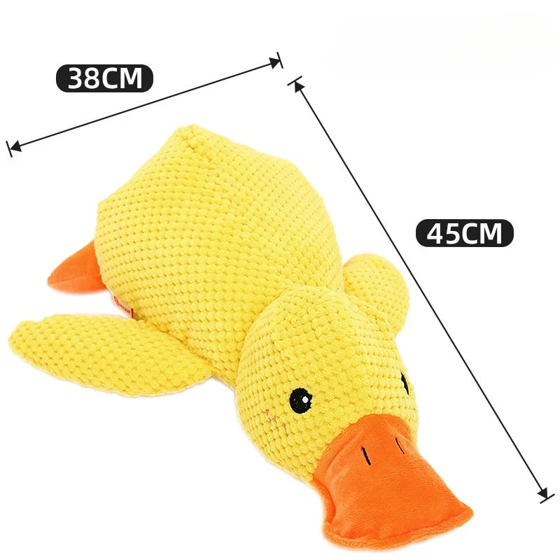 Calming Duck Dog Toy - Safe Chewable Pet Stuff Toy To Relieve Anxiety, Boredom, And Excess Energy 50549966-yellow-s