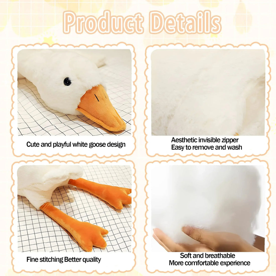 Giant Goose Stuffed Animal – Soft and Cute Plush Toy (50-160cm) 259274