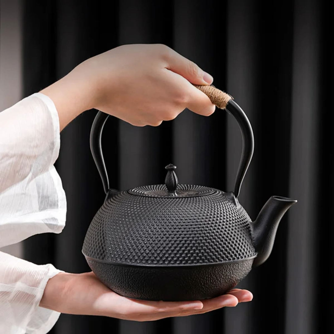 Japanese Cast Iron Teapot with Infuser - Heat Retaining (600/800/1200ml) 1005008126241468-al