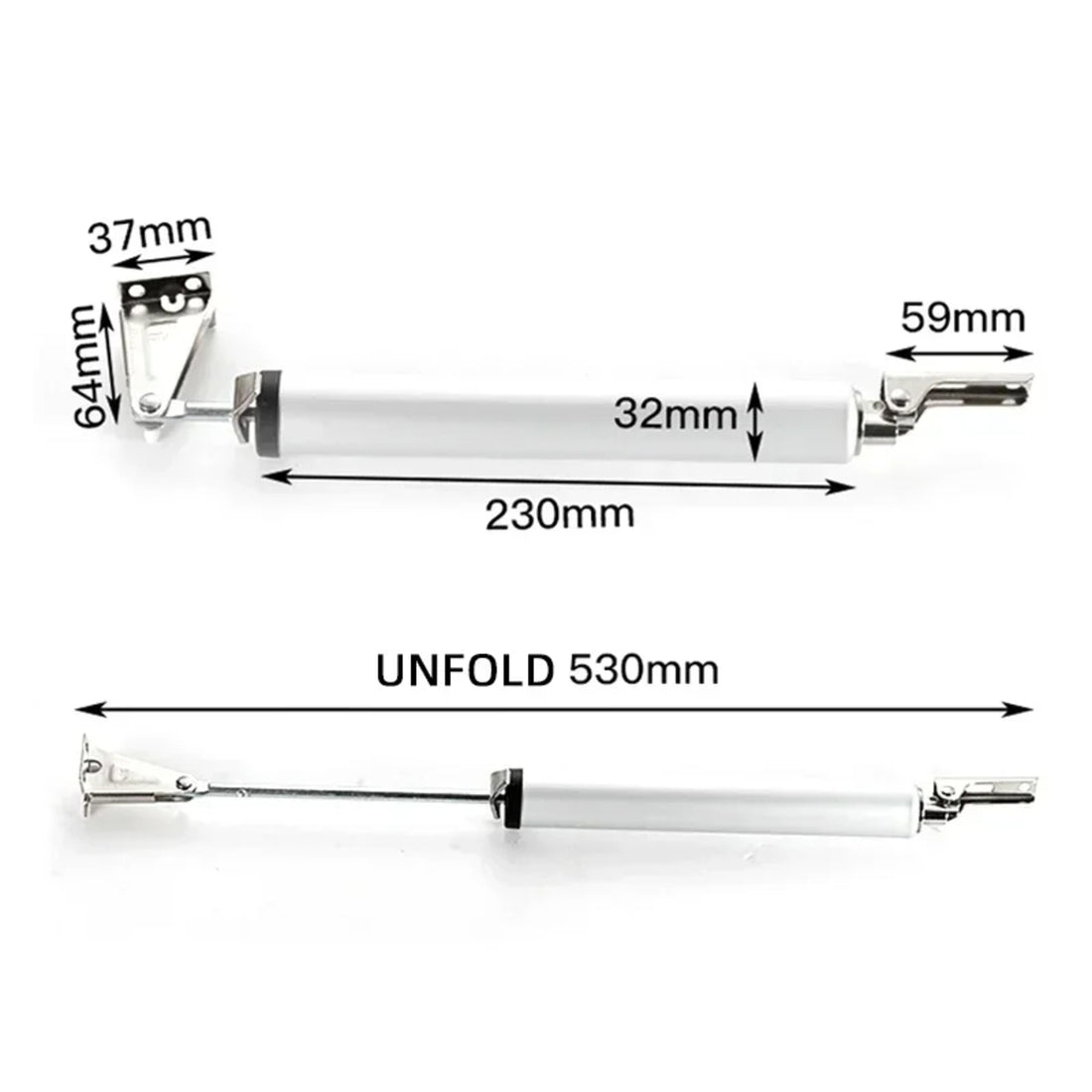 Hydraulic Automatic Door Closer - Heavy Duty, Quiet, Aluminum Alloy 1005007360984321_brown