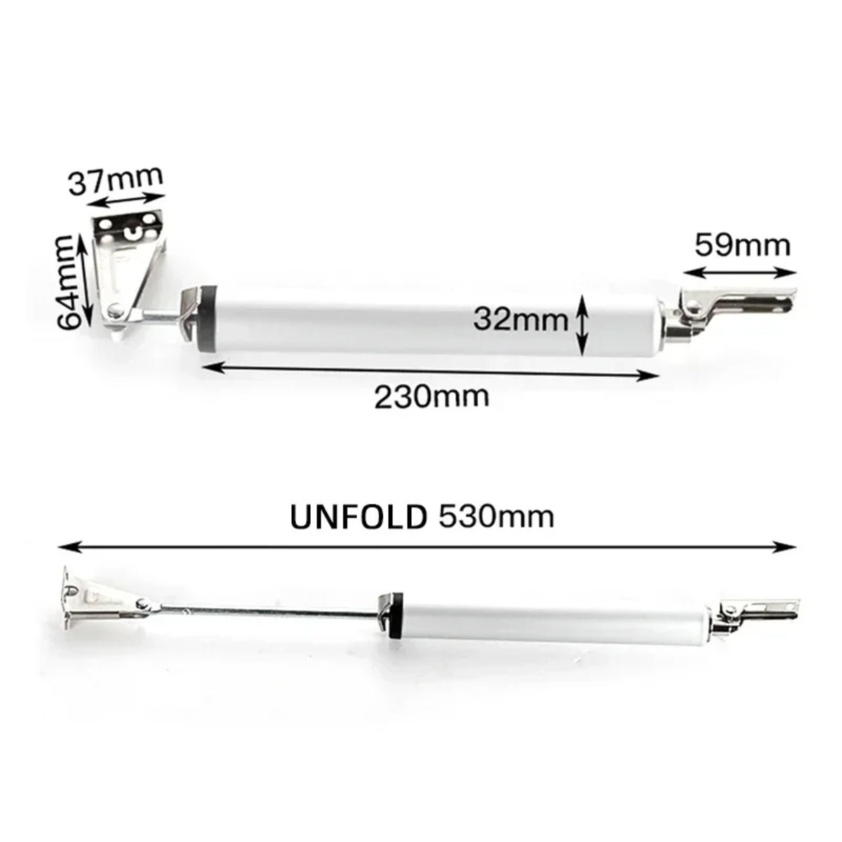 Hydraulic Automatic Door Closer - Heavy Duty, Quiet, Aluminum Alloy 1005007360984321_brown