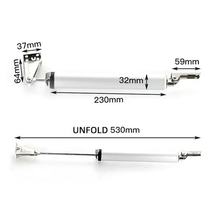 Hydraulic Automatic Door Closer - Heavy Duty, Quiet, Aluminum Alloy 1005007360984321_brown