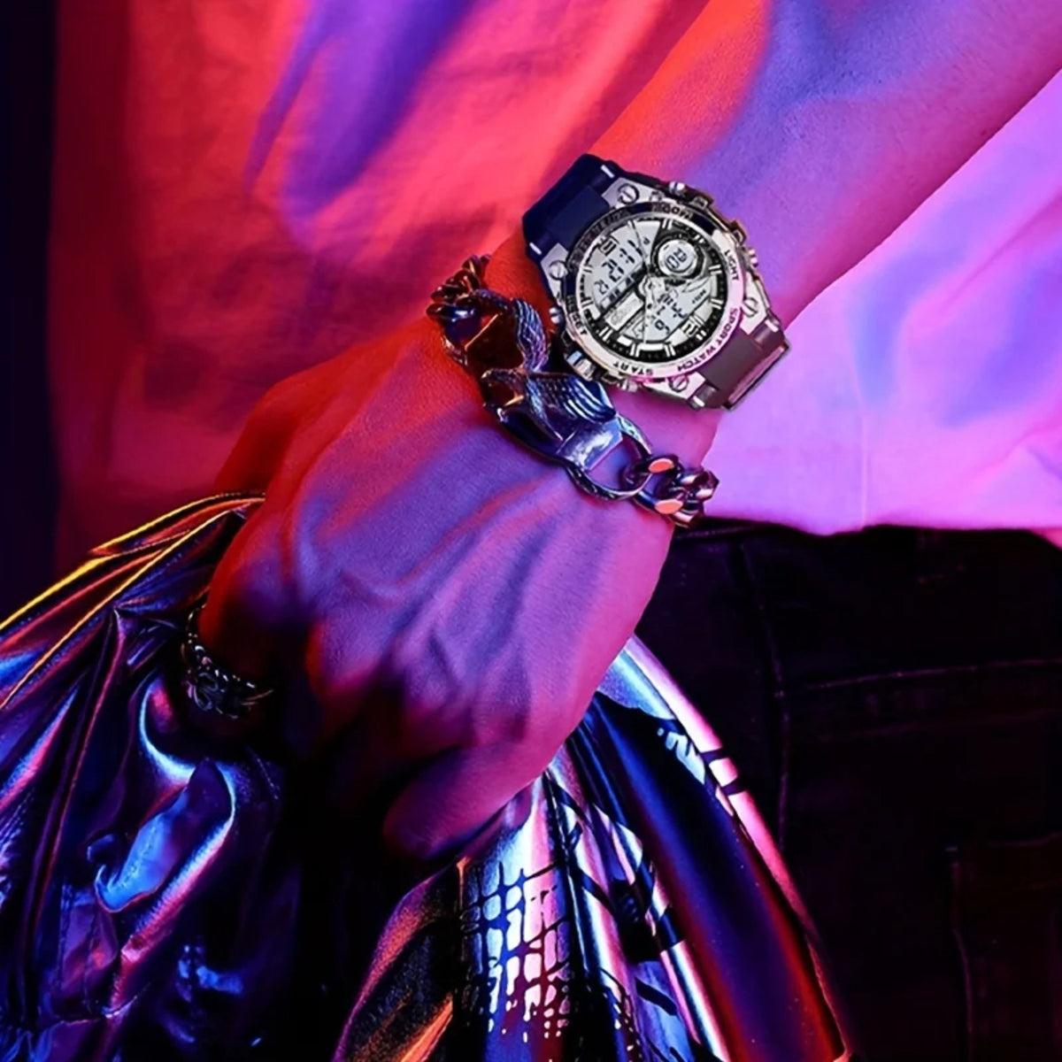 Men's Digital Sport Watch – Multifunction, Dual Display, Durable, with Alarm 1005001685780667-al