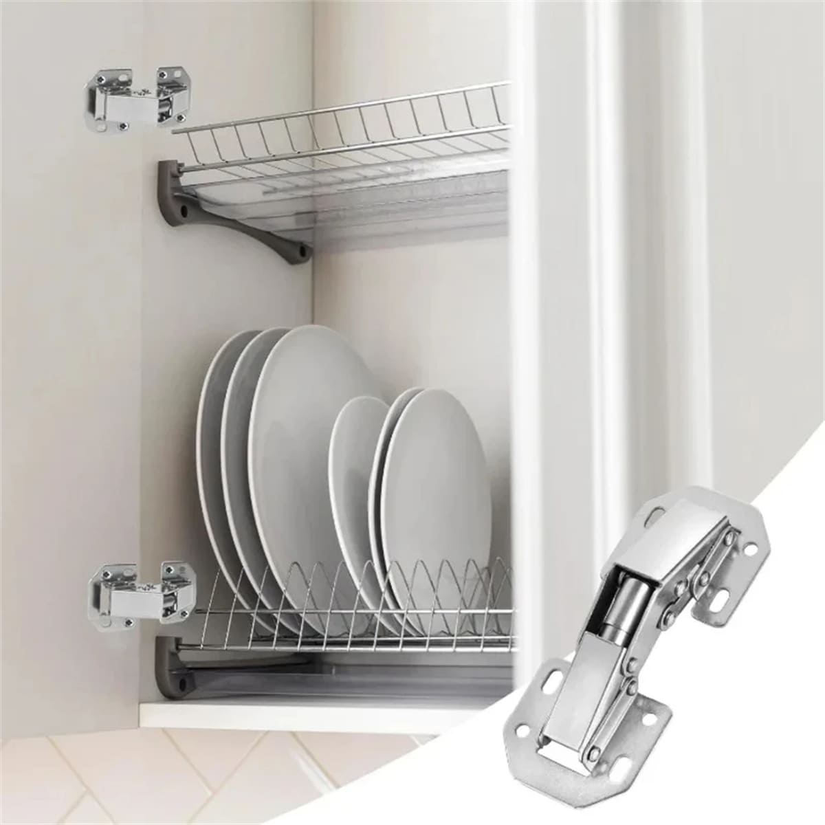 6 Pcs Hydraulic Soft-Close Hinge for Kitchen Cabinets – 90-Degree, Easy Replacement Fit 1005008518869353-al