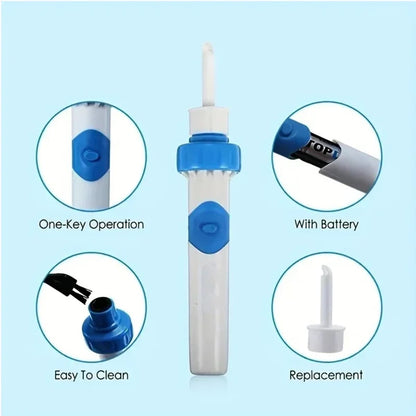 Electric Ear Wax Remover with Suction - Soft Silicone, Cordless & Reusable 1005007461790593-al