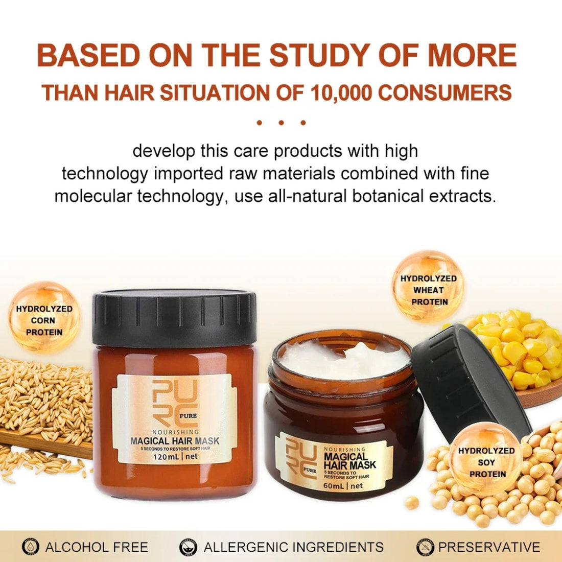 Organic Keratin Hair Mask for Damaged Hair – Hydrating & Magical Repair 253992