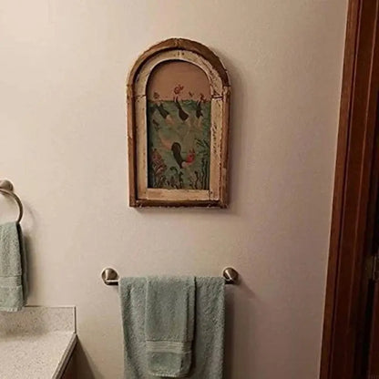 Vintage Bathroom Wall Art for Coastal Decor - Ocean Theme Swimmer Painting 1005008981635438-al