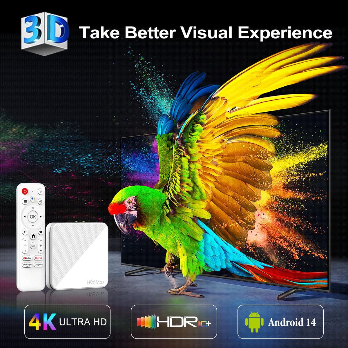 4K Smart TV Box for Movies - WiFi 6, Bluetooth 1005008051529449-al