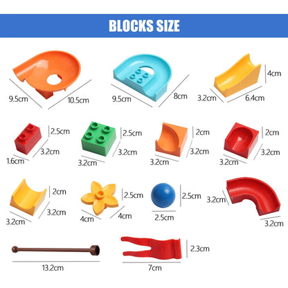 Marble Race Run Big Block Compatible Building (77-231 PCS)