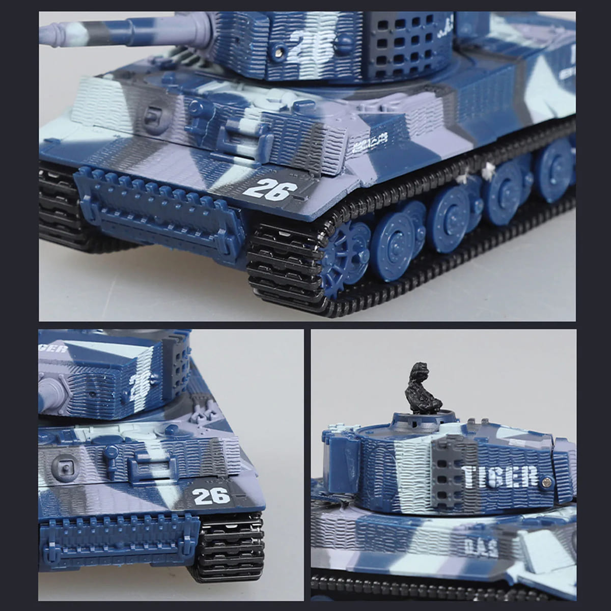 German Remote Control Tiger Tank - 1/72 Scale Army Tank 6+Y 1005007936550497_B
