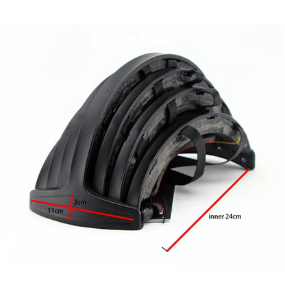 Foldable Road Bicycle Helmet for Adults - Portable and Adjustable Design 32836077011_Black