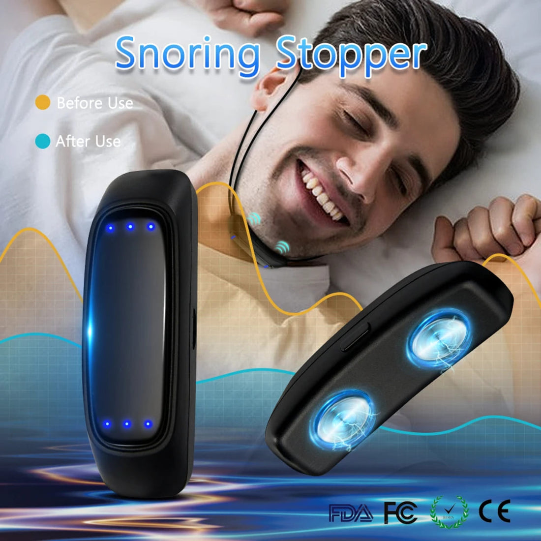 EMS Anti-Snore Device Muscle Stimulator - Smart Snore Stopper 1005007539710937-al