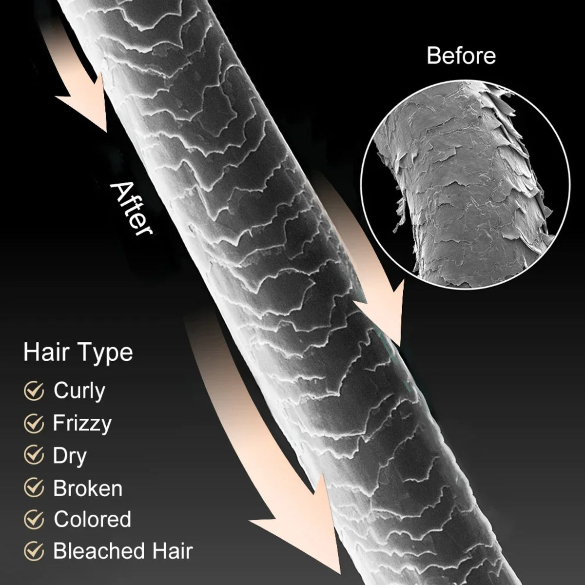 Organic Keratin Hair Mask for Damaged Hair – Hydrating & Magical Repair 253992