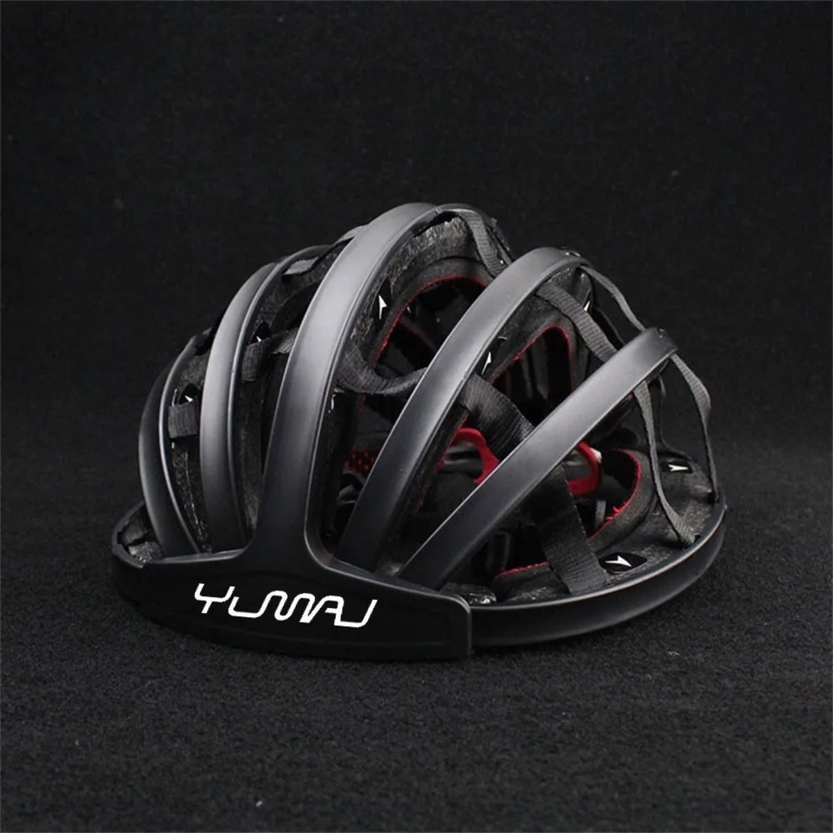 Foldable Road Bicycle Helmet for Adults - Portable and Adjustable Design 32836077011_Black