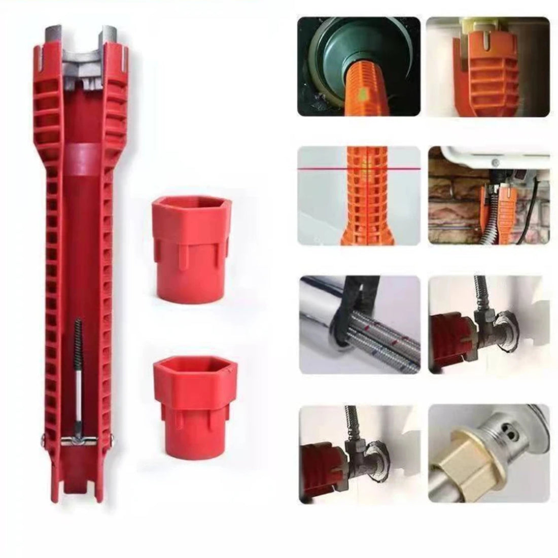 8 in 1 Multifunctional Sink Spanner Wrench for Kitchen Repair 263937