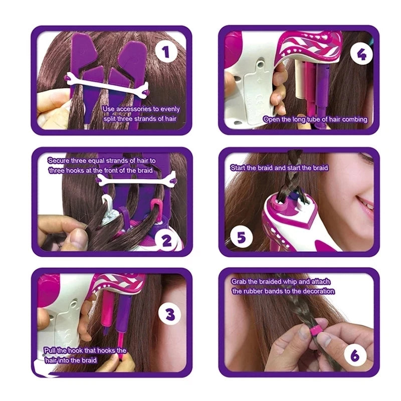 Automatic Hair Braiding Machine – DIY Hair Styling Tool 141047890120-al