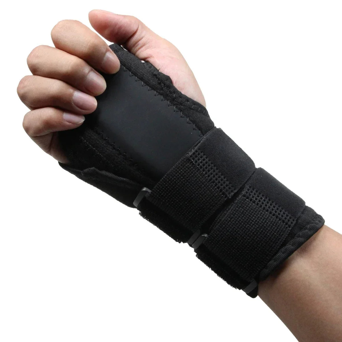 Adjustable Wrist Support Splint - Breathable, Durable, Removable Metal Brace 1005007444454477-Black Left