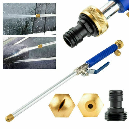 Metal Garden Hose Power Washer – Water Jet Spray Wand with Car Wash Hose Attachment 258711