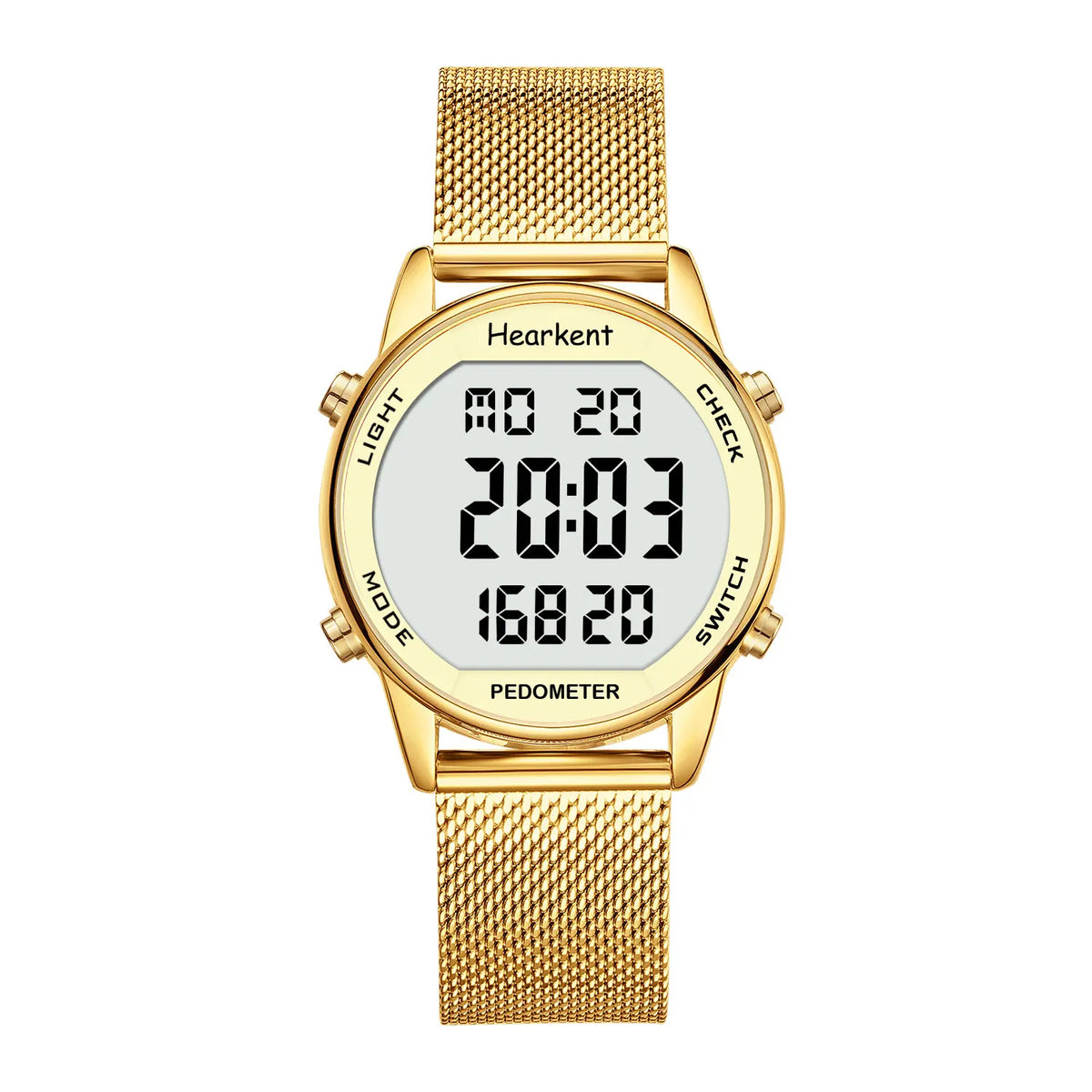 Calorie Tracker Women's Digital Watch – Pedometer, Waterproof Design