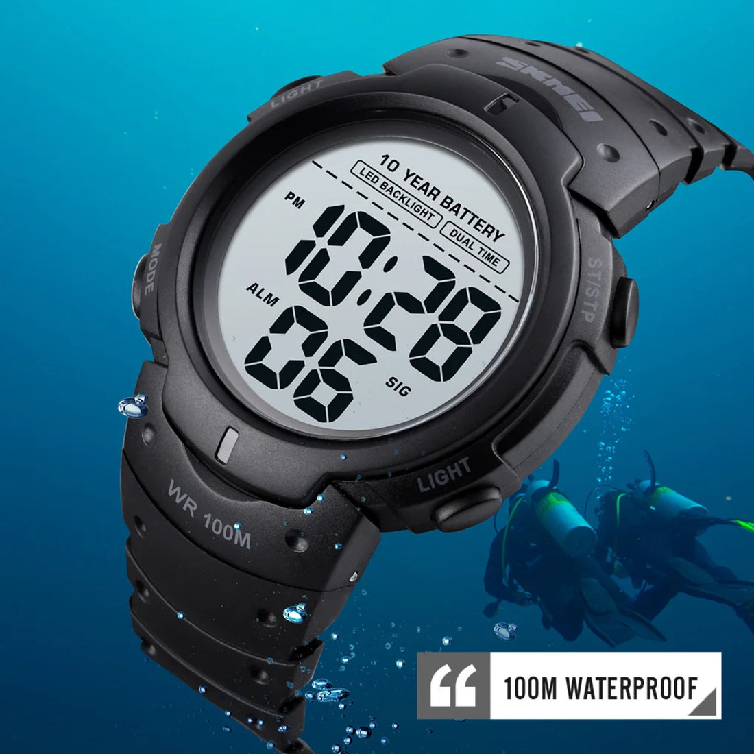 Multifunction Men’s Digital Sports Watch – Alarm Feature, Durable Waterproof Design 1005006991839181-al