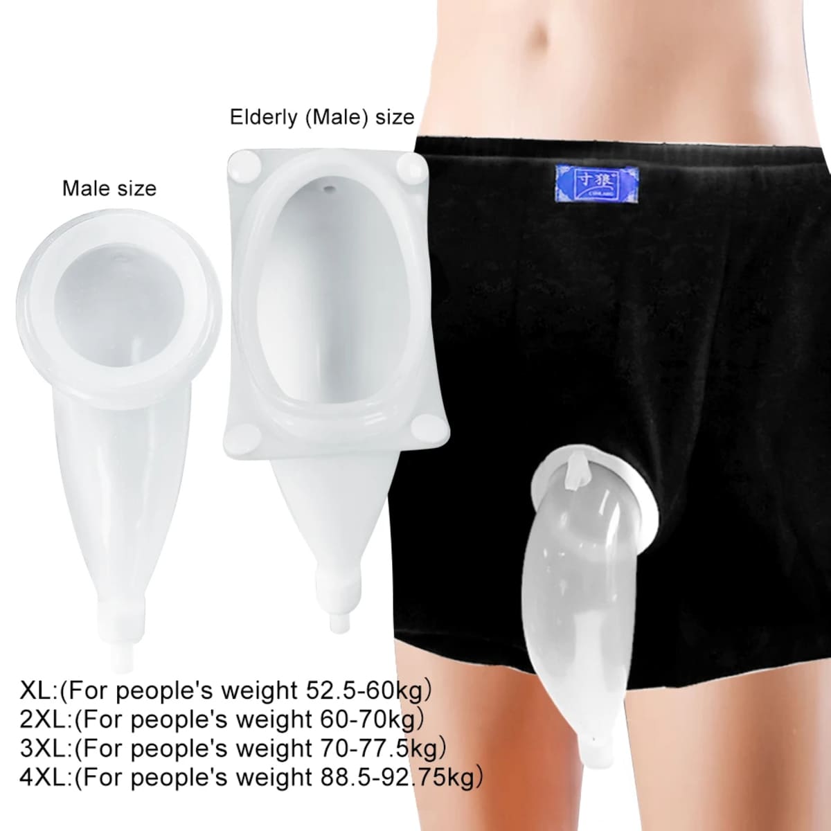 Male Leg Urine Bag - Wearable and Portable Collector 338944