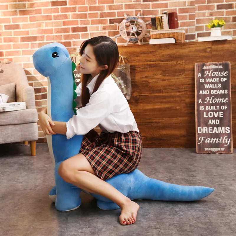 50/80 Cm Long Neck Dino Pillow Plush 3D Stuffed Animal Brachiosaurus 255629