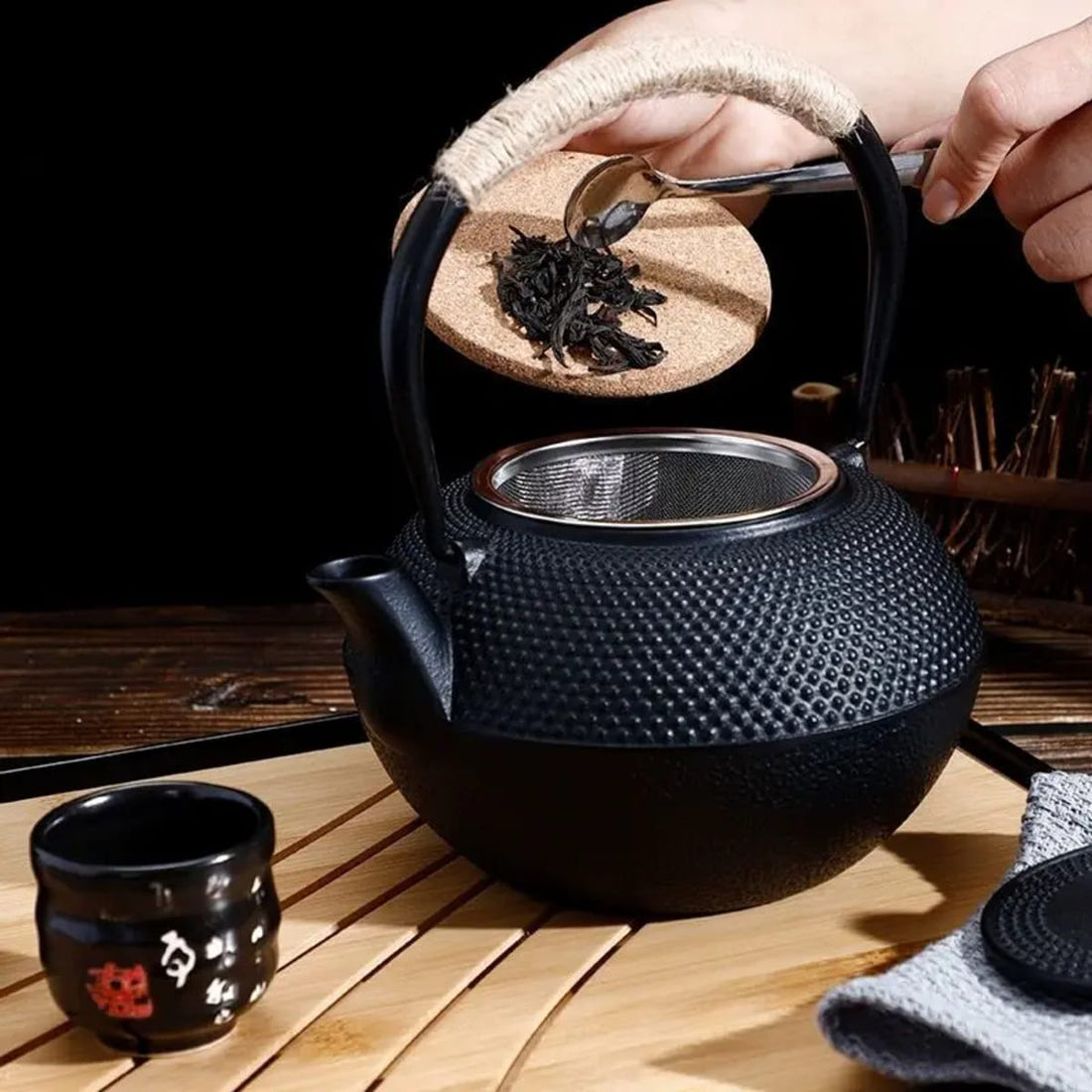 Japanese Cast Iron Teapot with Infuser - Heat Retaining (600/800/1200ml) 1005008126241468-al