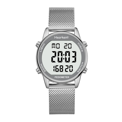 Calorie Tracker Women's Digital Watch – Pedometer, Waterproof Design