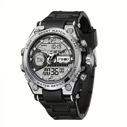 Men's Digital Sport Watch – Multifunction, Dual Display, Durable, with Alarm 1005001685780667-al