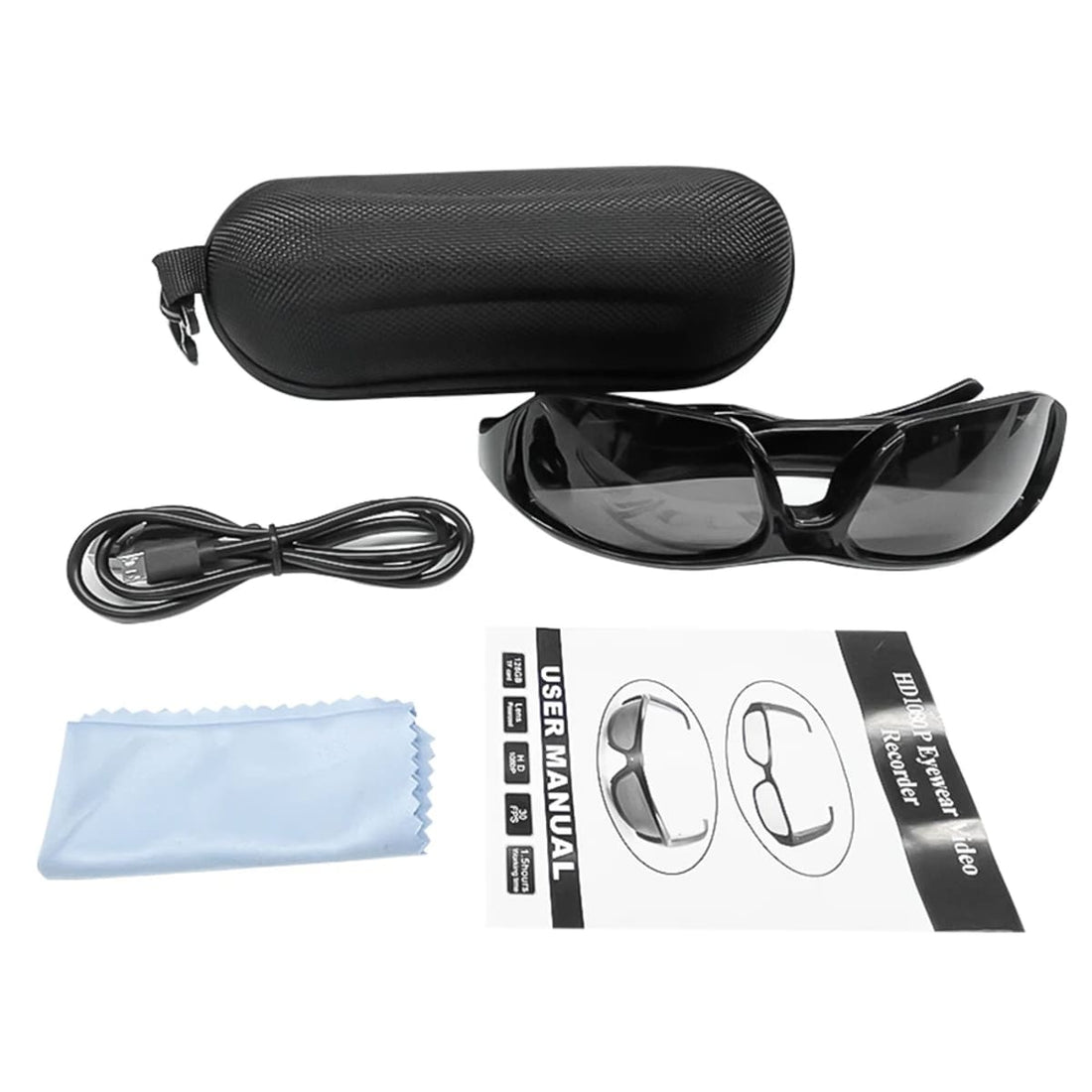 Professional Video Recording Eyeglasses - Full HD with Audio Recording 46898