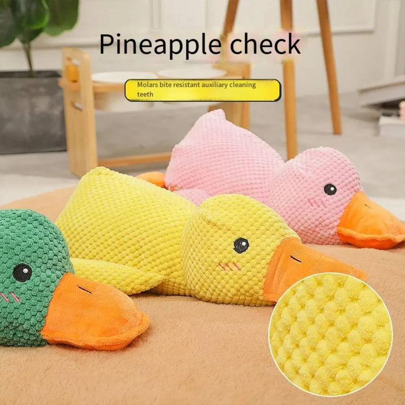 Calming Duck Dog Toy - Safe Chewable Pet Stuff Toy To Relieve Anxiety, Boredom, And Excess Energy 50549966-yellow-s
