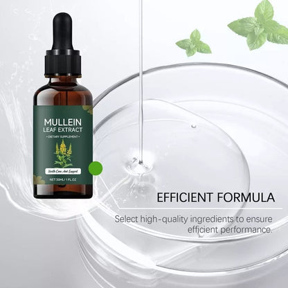 Organic Mullein Drops for Lungs - Asthma Relief & Respiratory Support (60ml) 348839