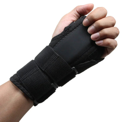Adjustable Wrist Support Splint - Breathable, Durable, Removable Metal Brace 1005007444454477-Black Left