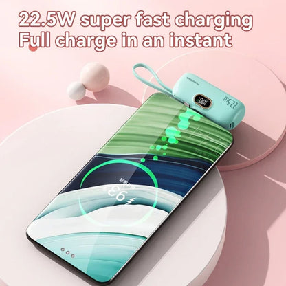 Fast-Charging Portable Power Bank - Handheld USB Type-C and iPhone Charger 1005008148188170-Pink For iPhone-30000mAh-1