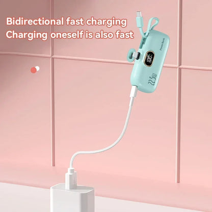 Fast-Charging Portable Power Bank - Handheld USB Type-C and iPhone Charger 1005008148188170-Pink For iPhone-30000mAh-1