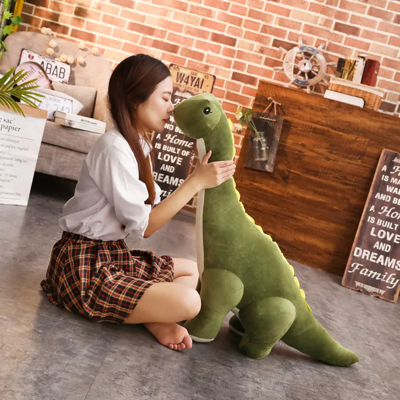 50/80 Cm Long Neck Dino Pillow Plush 3D Stuffed Animal Brachiosaurus