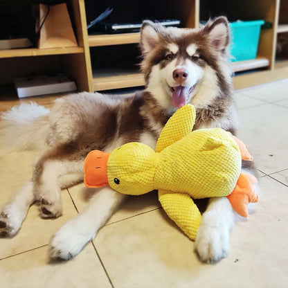 Calming Duck Dog Toy - Safe Chewable Pet Stuff Toy To Relieve Anxiety, Boredom, And Excess Energy 50549966-yellow-s