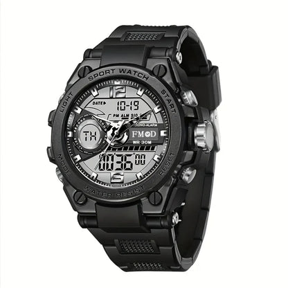 Men's Digital Sport Watch – Multifunction, Dual Display, Durable, with Alarm 1005001685780667-al