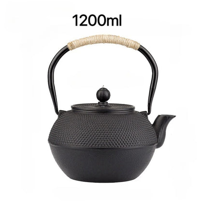 Japanese Cast Iron Teapot with Infuser - Heat Retaining (600/800/1200ml)