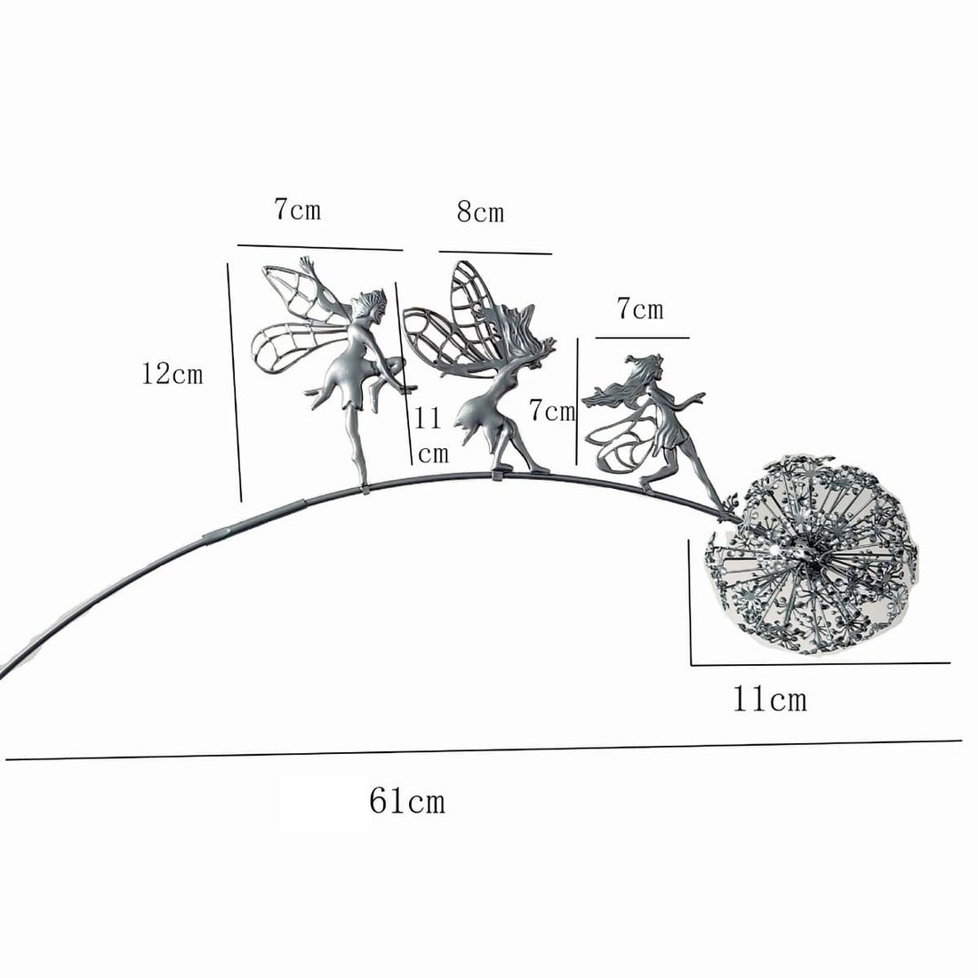 Dancing Metal Fairies on Dandelions for Garden Decor Blowing Wire Fairy Statue 1005005640242304_1