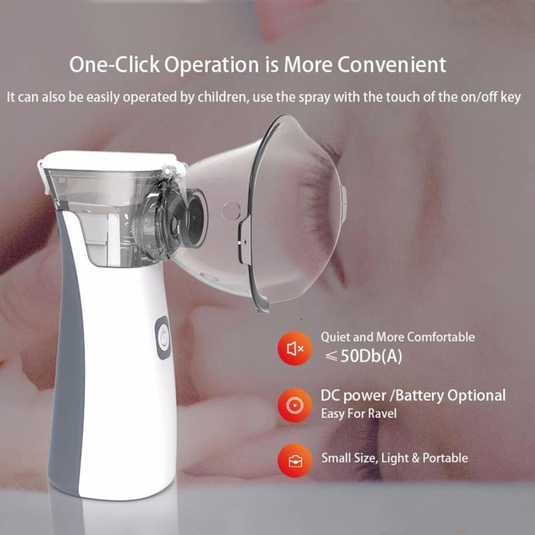 Rechargeable Portable Nebulizer Machine for Asthma and Breathing Relief 46667