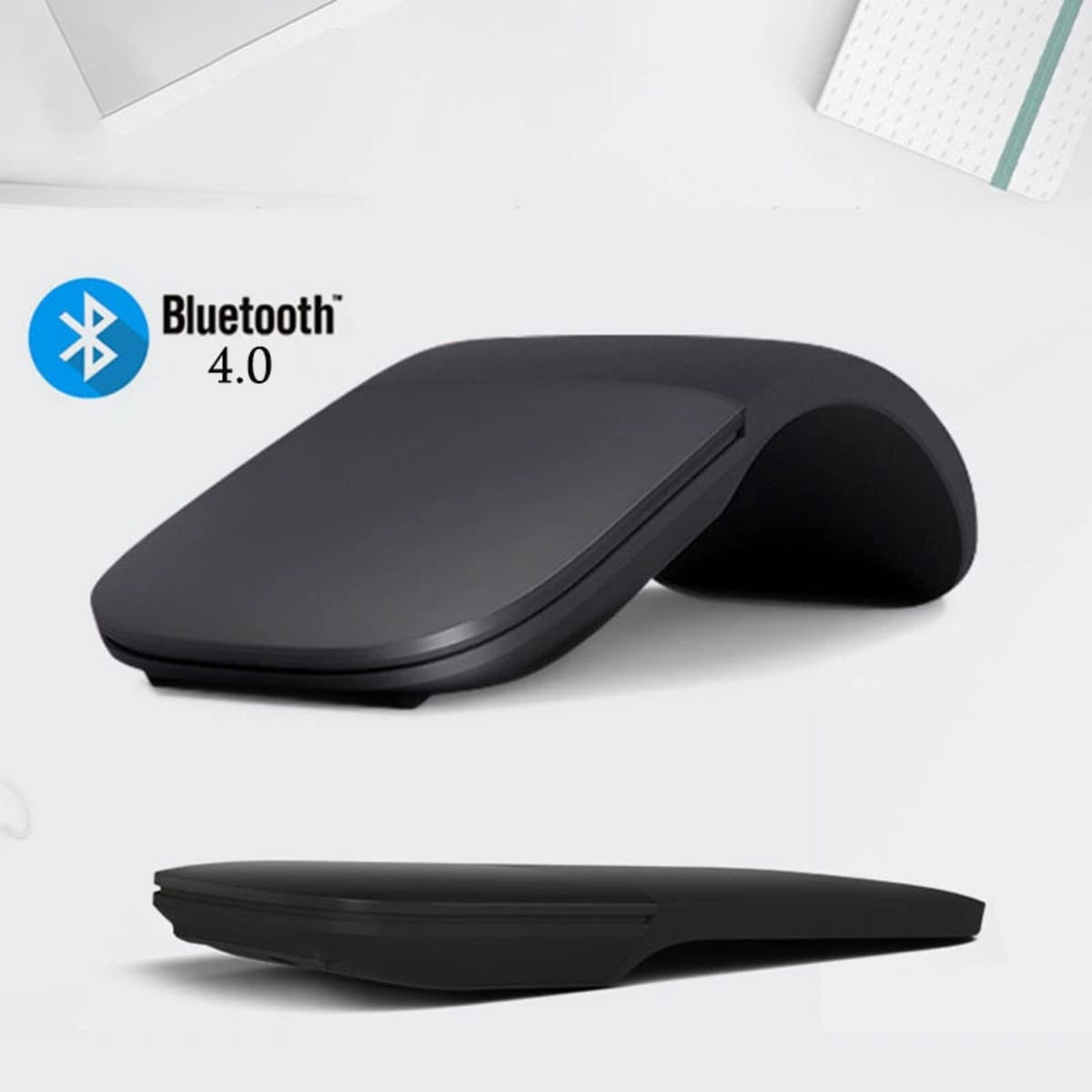 Silent Click Arc Mouse with Bluetooth Wireless and Foldable Design 1005006349266311-al